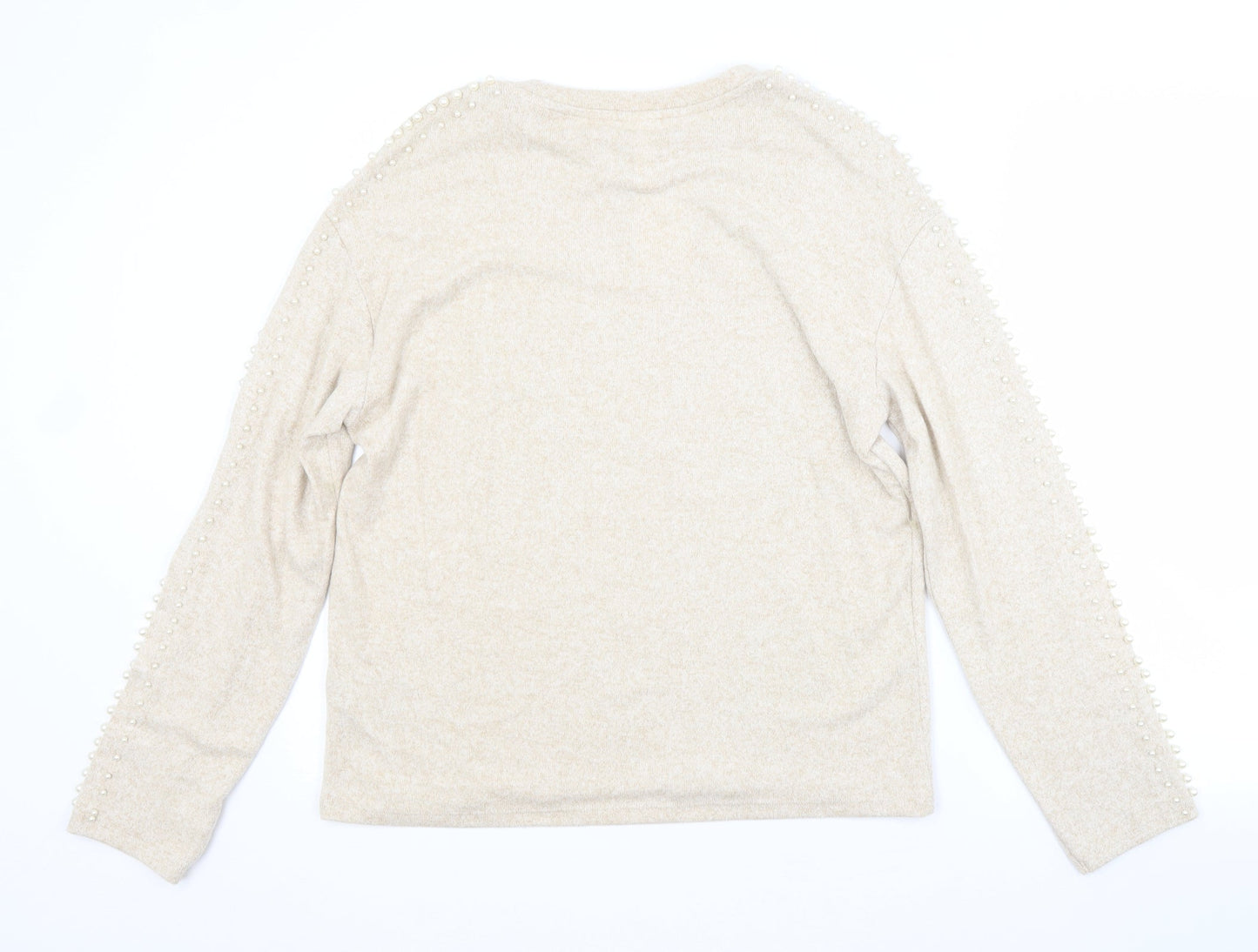 Womens UK Size S H&M Beige Pullover Jumper