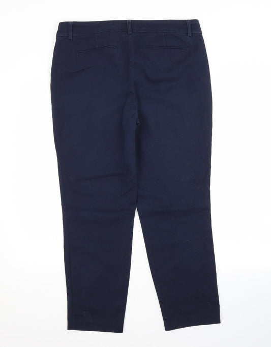 Womens UK Size 14 Hilary Radley Regular Fit  Blue Trousers