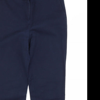 Womens UK Size 14 Hilary Radley Regular Fit  Blue Trousers