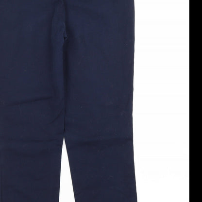 Womens UK Size 14 Hilary Radley Regular Fit  Blue Trousers