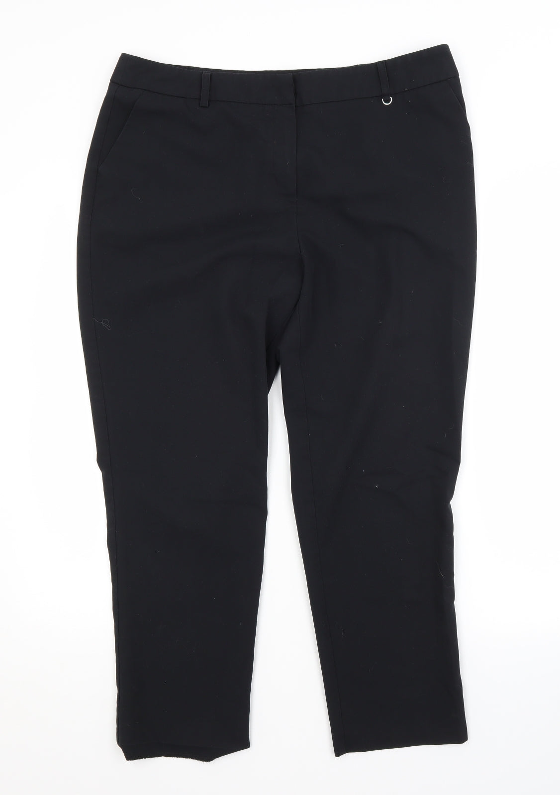 Womens UK Size 14 Dorothy Perkins Regular Fit  Black Trousers