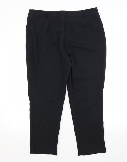 Womens UK Size 14 Dorothy Perkins Regular Fit  Black Trousers