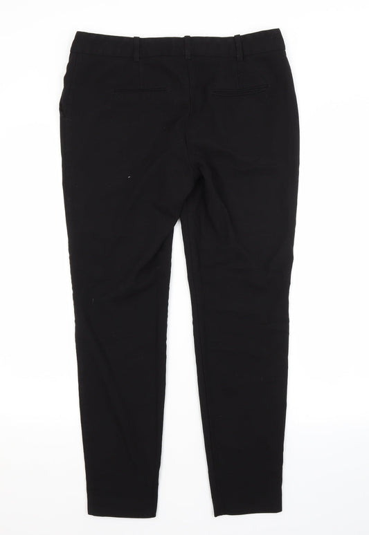 NEXT Womens Black  Polyester Trousers  Size 10 L27 in Regular