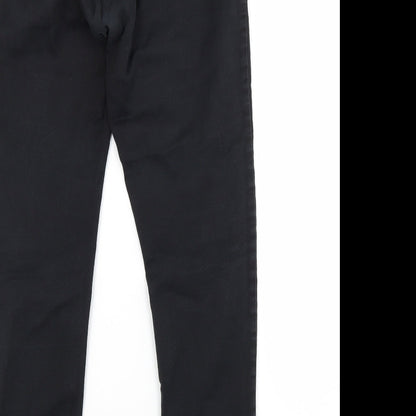 Dorothy Perkins Womens Black  Cotton Skinny Jeans Size 12 L29 in Regular