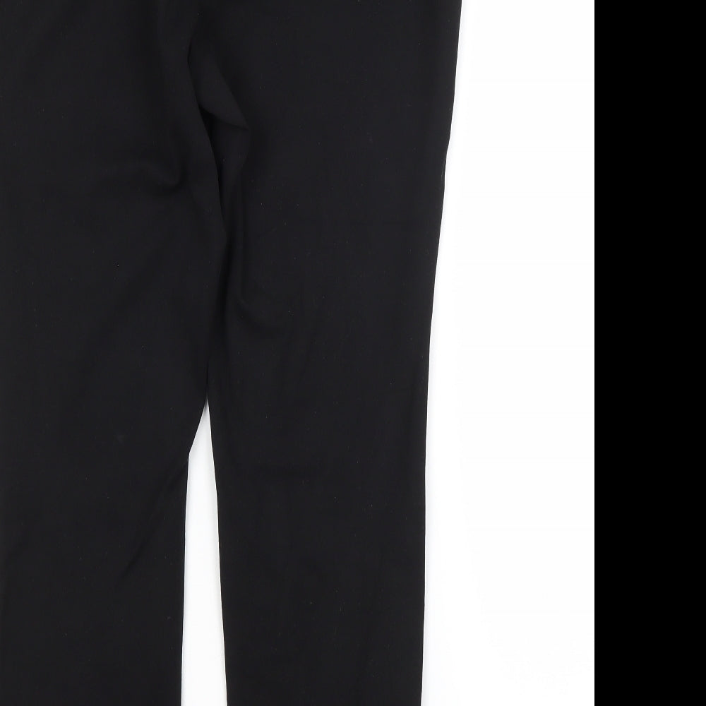Womens UK Size 10 M&S Regular Fit  Black Trousers