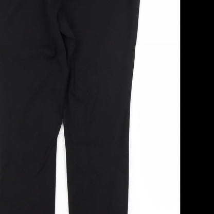 Womens UK Size 10 M&S Regular Fit  Black Trousers