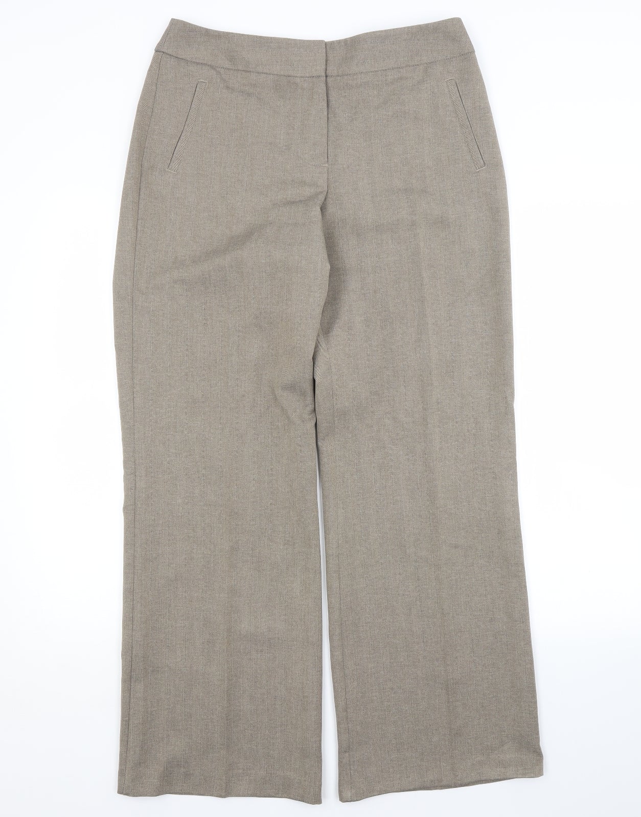 Womens UK Size 12 M&S Regular Fit  Grey Trousers