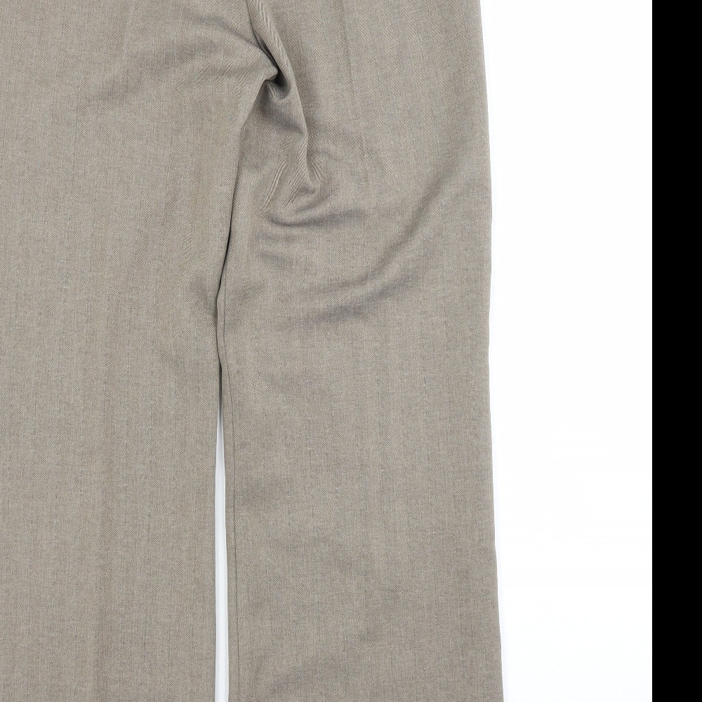 Womens UK Size 12 M&S Regular Fit  Grey Trousers