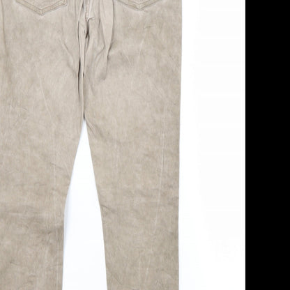Womens UK Size 10 Janina Regular Fit Straight Beige Jeans