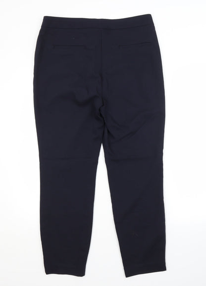 Papaya Womens Blue  Polyester Trousers  Size 14 L26 in Regular