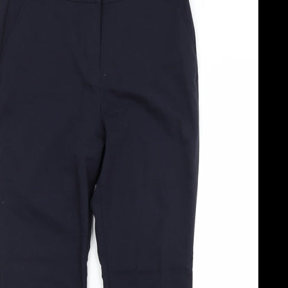 Papaya Womens Blue  Polyester Trousers  Size 14 L26 in Regular