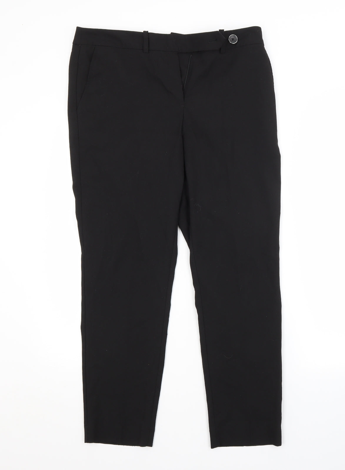 Womens UK Size 10 NEXT Regular Fit  Black Trousers