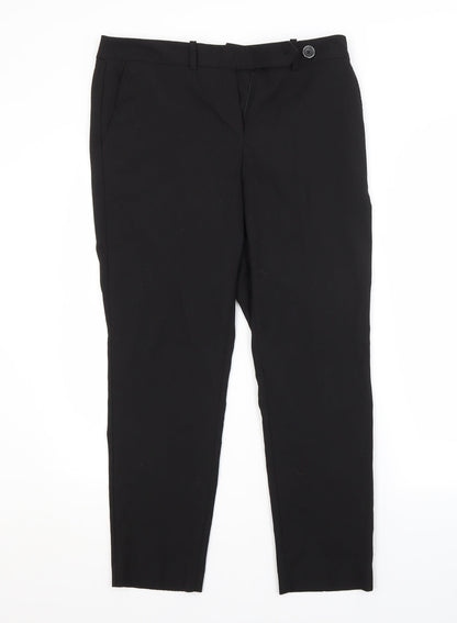 Womens UK Size 10 NEXT Regular Fit  Black Trousers