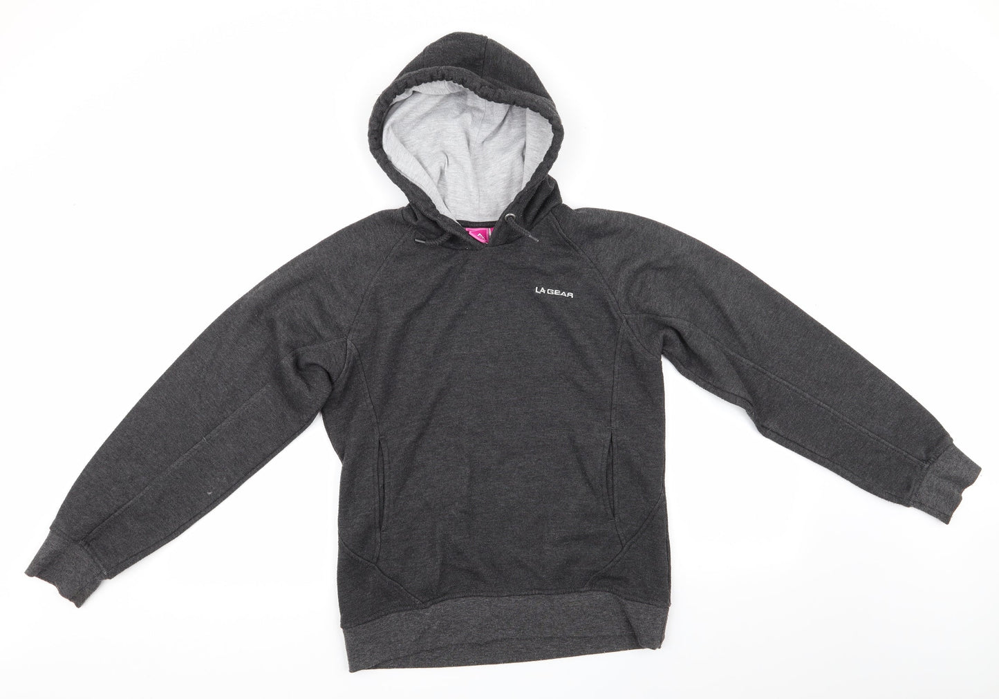 Womens UK Size 8 LA Gear Grey Pullover Hoodie