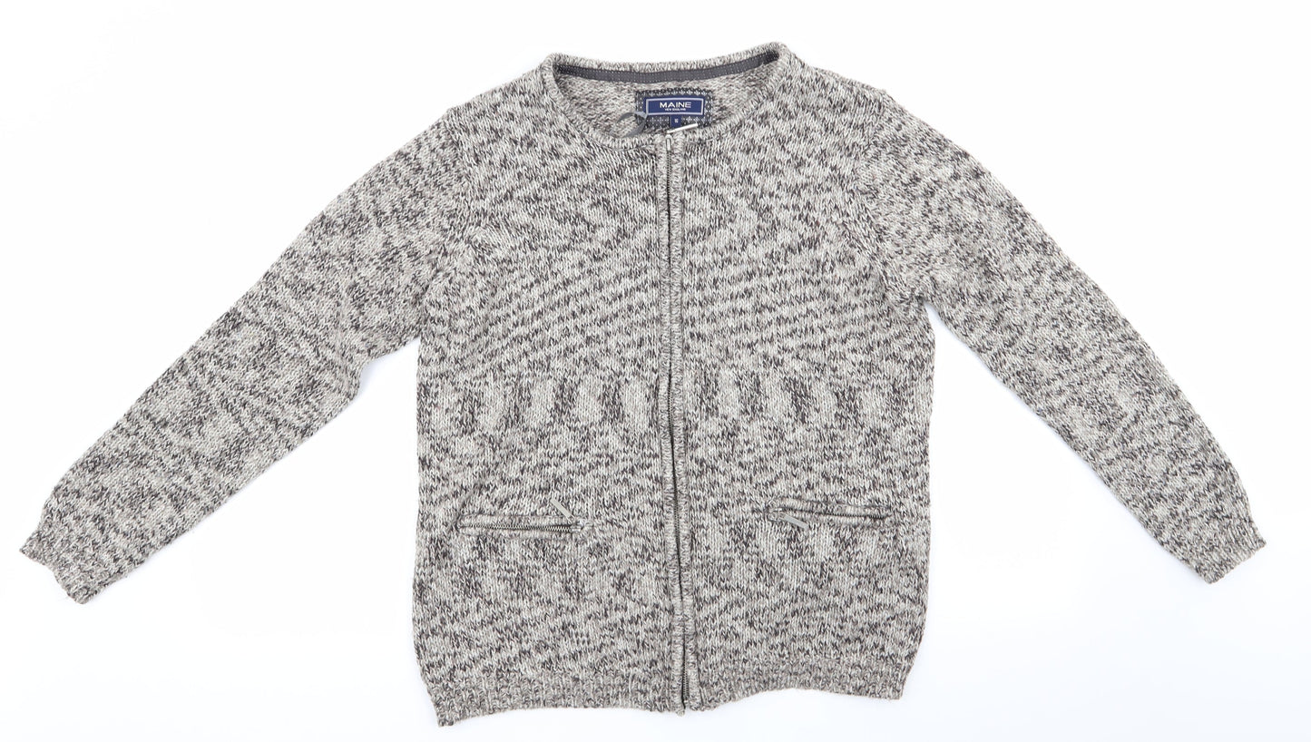 Womens UK Size 16 Maine Brown Cardigan Jumper