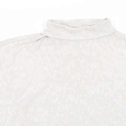 Primark Womens Beige Roll Neck  Viscose Pullover Jumper Size XL   - Oatmeal colour