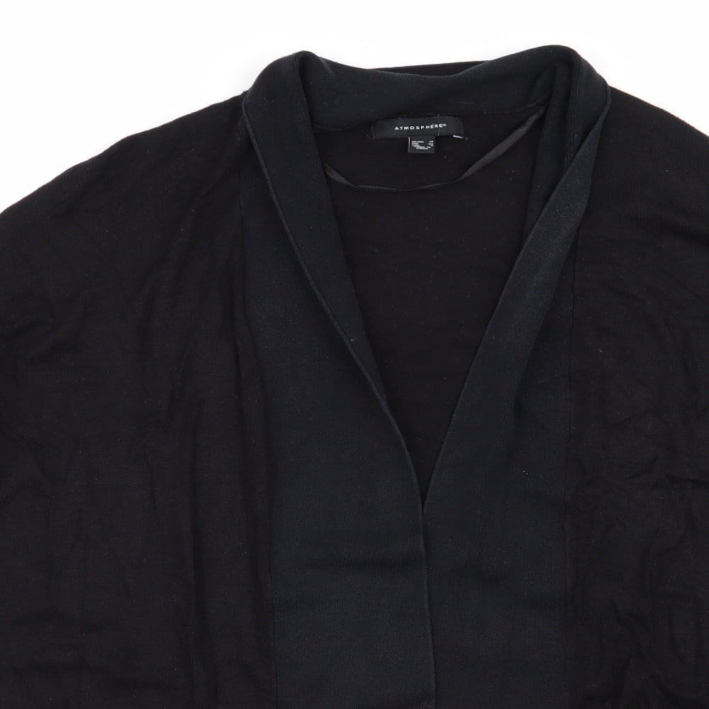 Womens UK Size 12 Atmosphere Black Cardigan Jumper