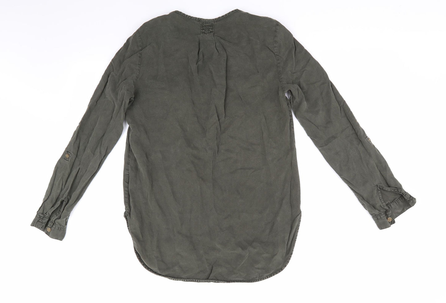 Denim by F & F Womens Green  Lyocell Basic Blouse Size 8  - Olive Green
