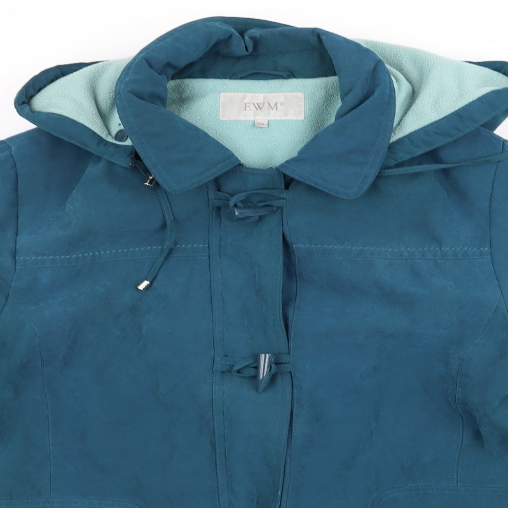 Womens UK Size 14 EWM Blue Anorak Coat