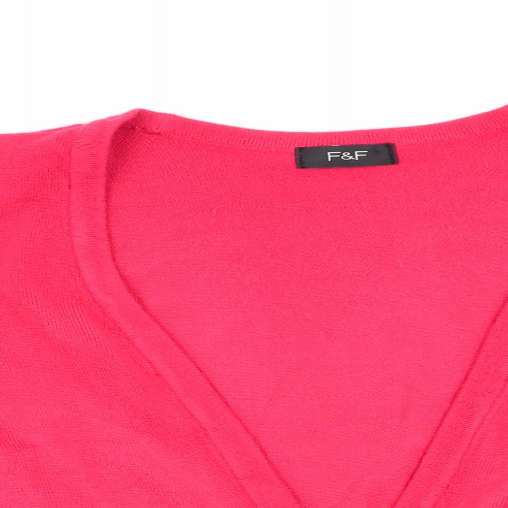 Womens UK Size 12 Florence and Fred Red Cardigan Jumper