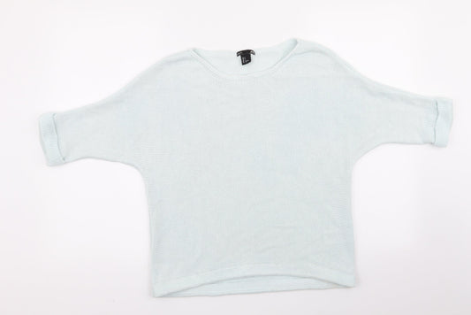 Womens UK Size 6 H&M Blue Pullover Jumper