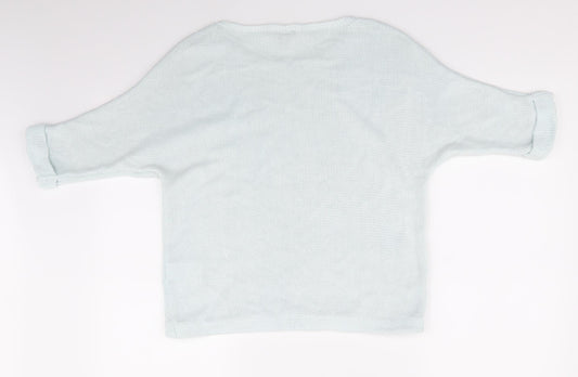 Womens UK Size 6 H&M Blue Pullover Jumper