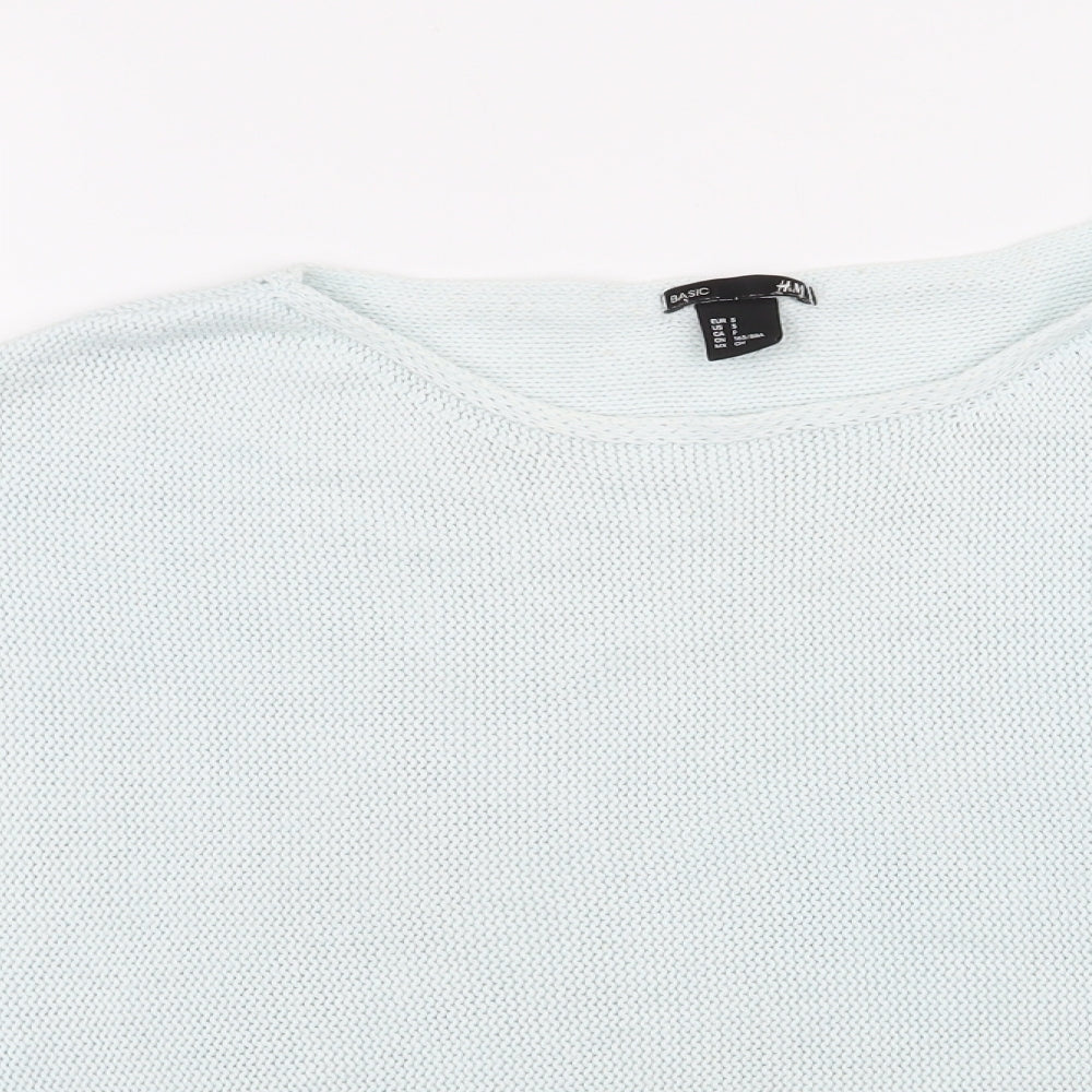 Womens UK Size 6 H&M Blue Pullover Jumper