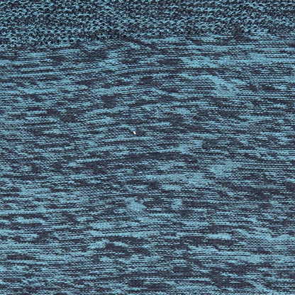 South Womens Blue Round Neck  Acrylic Pullover Jumper Size 12   - Navy Blue & Sky Blue Mix Open knit to shoulders and chest