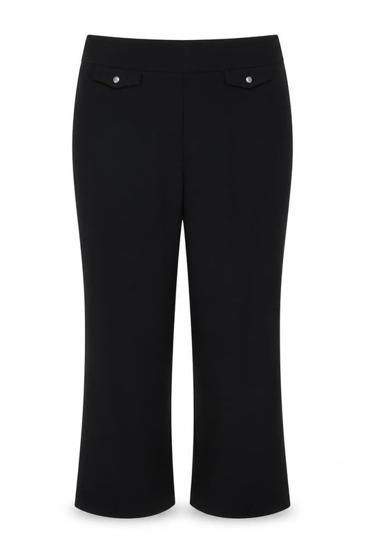 Womens UK Size 16 Avenue Regular Fit Dress Pants Black Trousers
