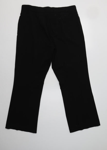 Avenue Womens Black  Polyester Dress Pants Trousers Size 16 L30 in Regular