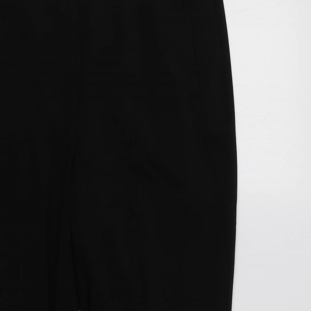 Womens UK Size 12 M&S Regular Fit Dress Pants Black Trousers