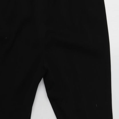 Womens UK Size 12 M&S Regular Fit Dress Pants Black Trousers