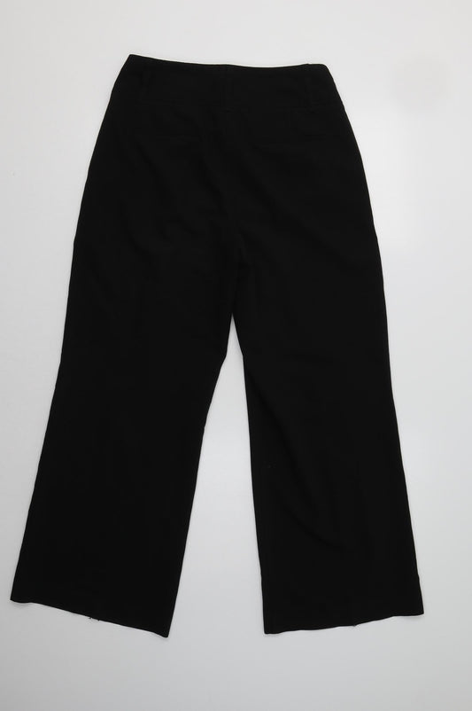 Womens UK Size 10 NEXT Regular Fit Dress Pants Black Trousers