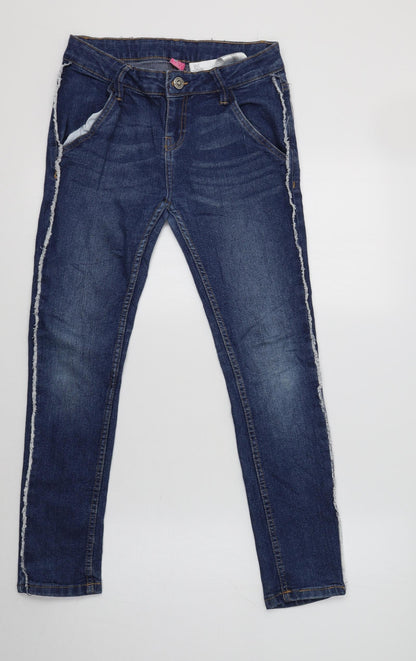 Y.F.K. Girls Blue  Cotton Jegging Jeans Size 11-12 Years  Regular
