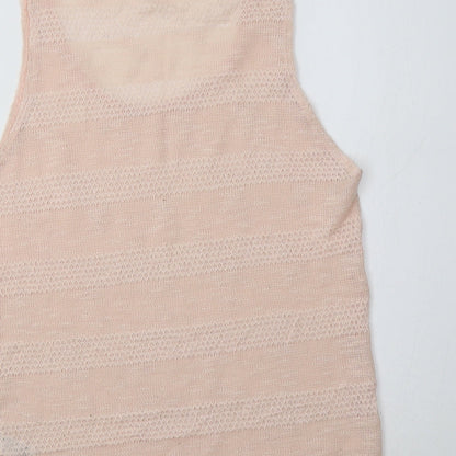 Womens UK Size 12 Topshop Pink Basic Tank