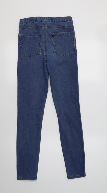 Primark Womens Blue  Cotton Jegging Jeans Size 12 L29 in Regular