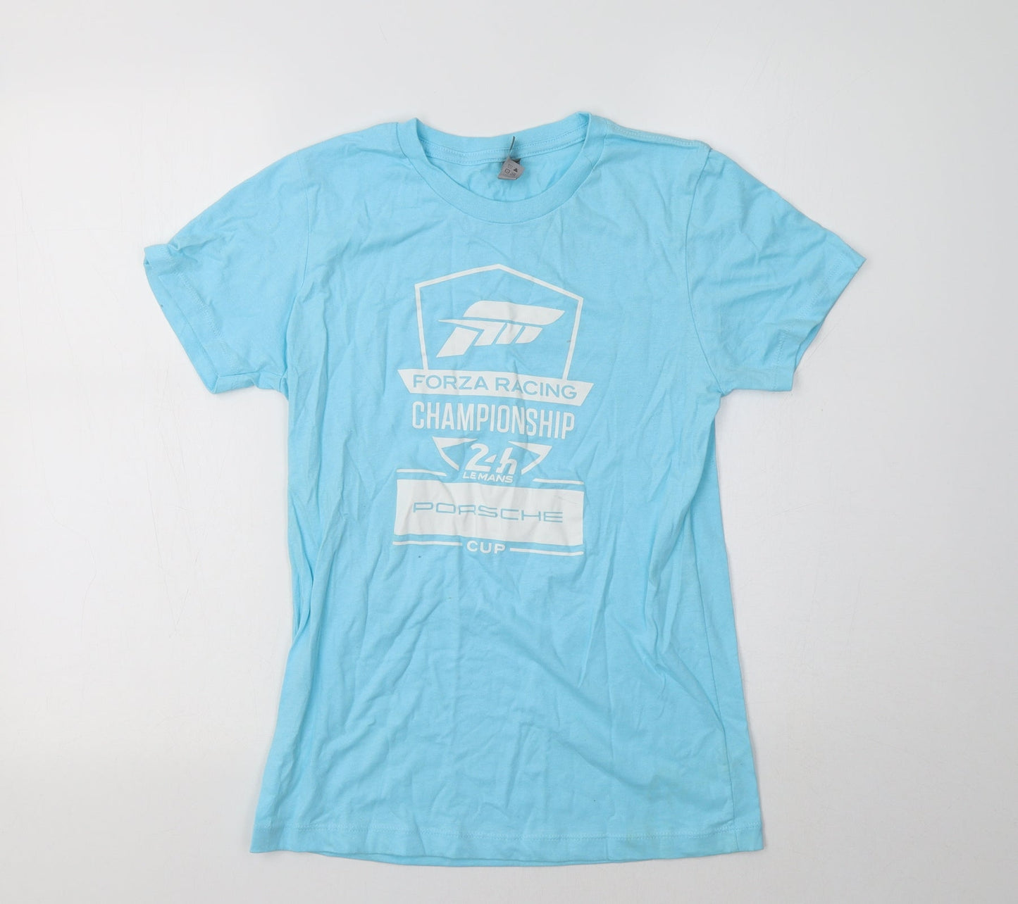 Womens UK Size M Next Level Blue Basic T-Shirt