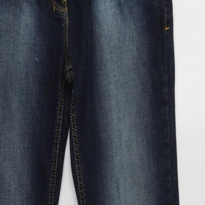 Matalan Womens Blue  Cotton Skinny Jeans Size 12 L29 in Regular