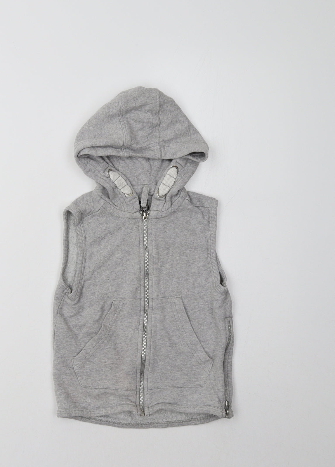 NEXT Girls Grey  Cotton Full Zip Hoodie Size 3 Years
