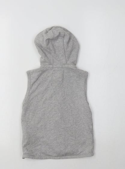 NEXT Girls Grey  Cotton Full Zip Hoodie Size 3 Years