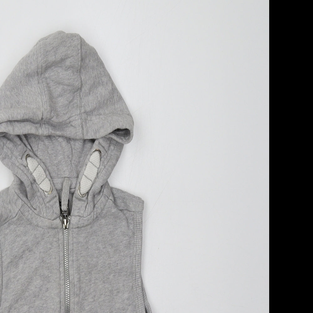 NEXT Girls Grey  Cotton Full Zip Hoodie Size 3 Years