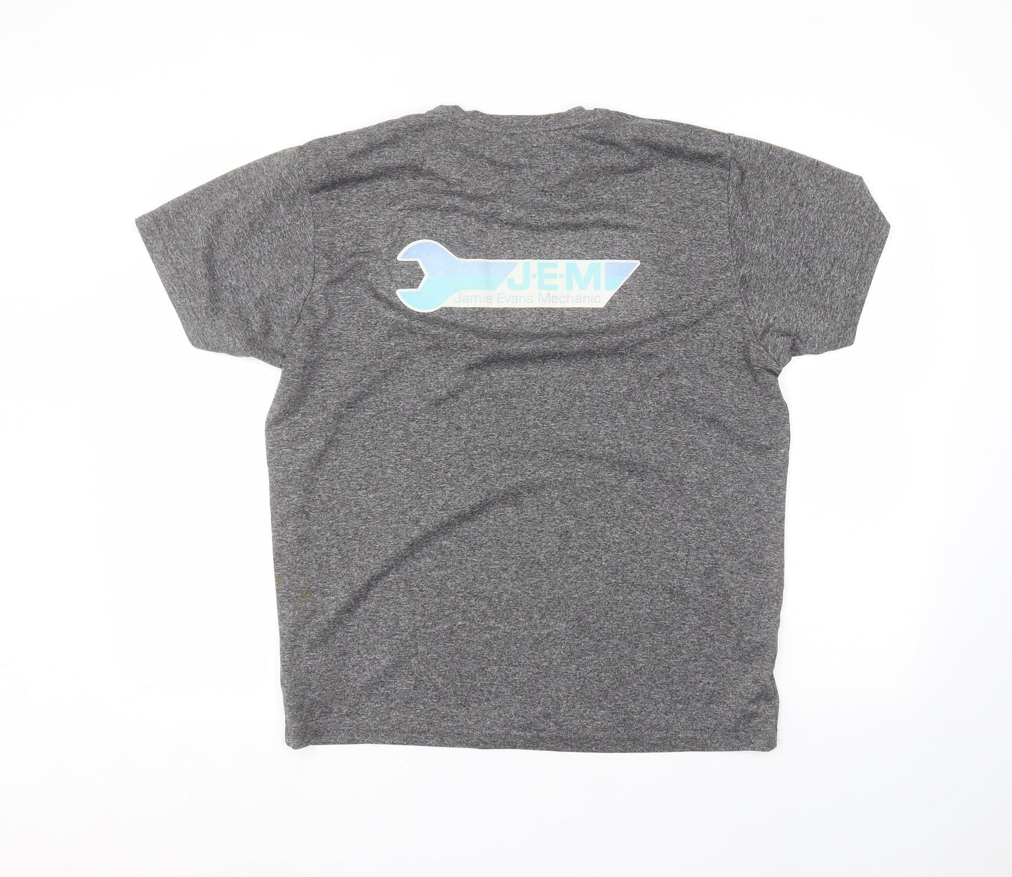 Preworn Mens Grey  Polyester  T-Shirt Size L