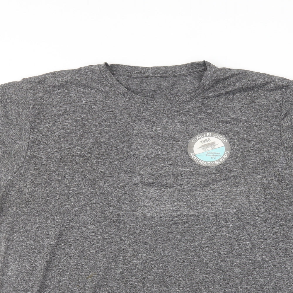 Preworn Mens Grey  Polyester  T-Shirt Size L