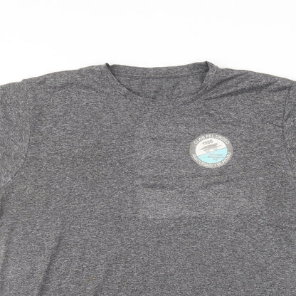 Preworn Mens Grey  Polyester  T-Shirt Size L