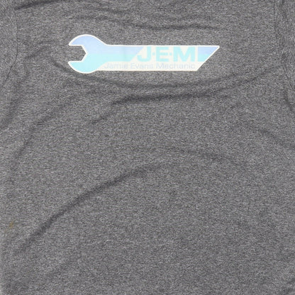 Preworn Mens Grey  Polyester  T-Shirt Size L