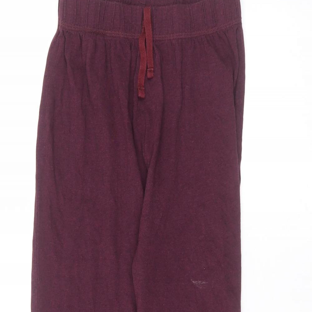George Girls Red  Cotton Sweatpants Trousers Size 10-11 Years  Regular