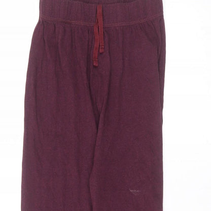 George Girls Red  Cotton Sweatpants Trousers Size 10-11 Years  Regular