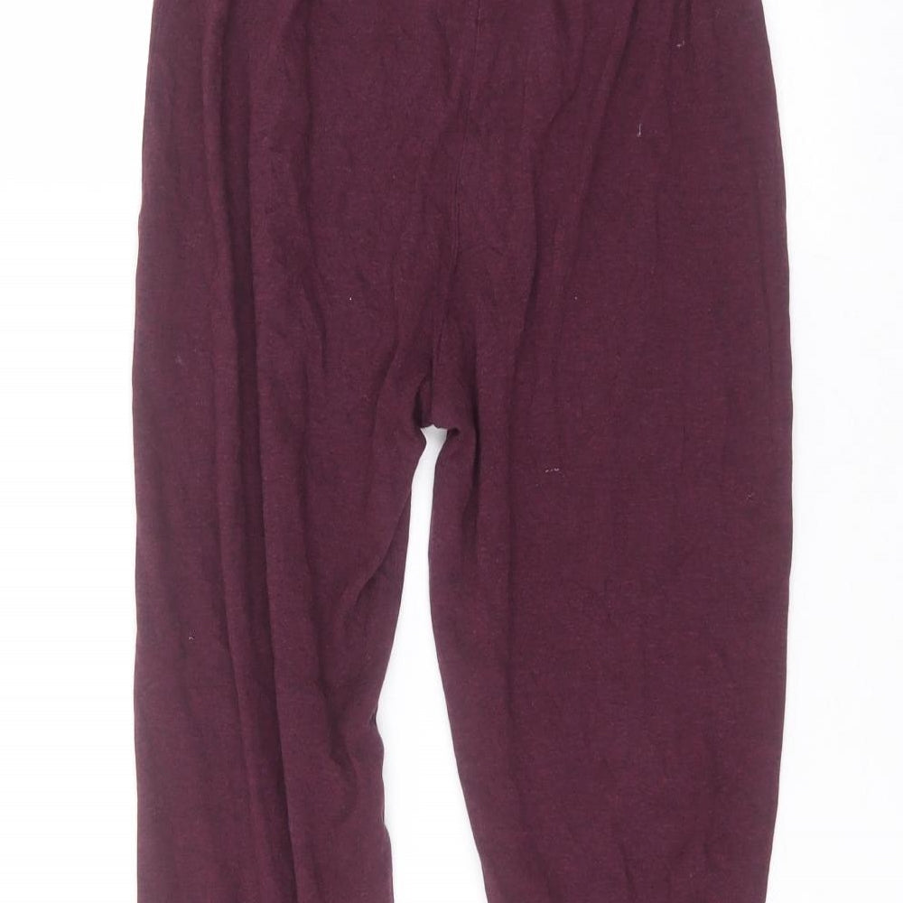George Girls Red  Cotton Sweatpants Trousers Size 10-11 Years  Regular