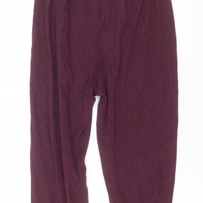 George Girls Red  Cotton Sweatpants Trousers Size 10-11 Years  Regular