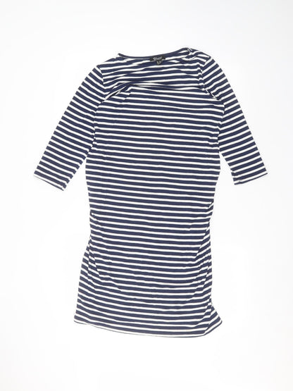 Womens UK Size 12 New Look Blue Basic T-Shirt